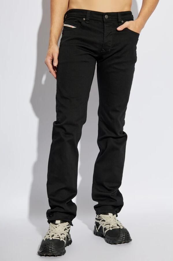 Diesel Klassieke Zwarte Straight-Cut Jeans Black Heren - Foto 3