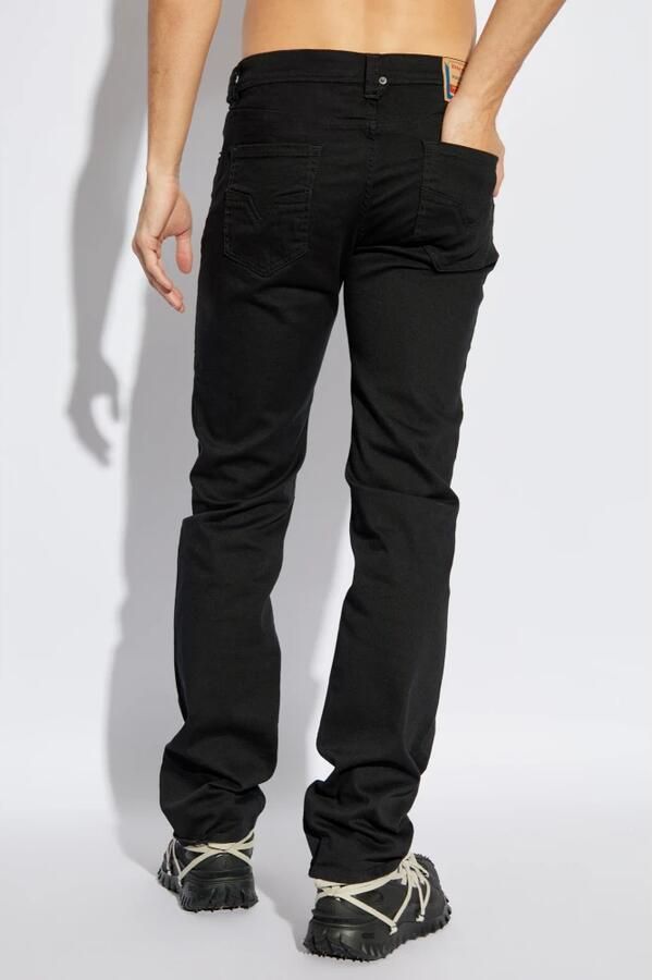 Diesel Klassieke Zwarte Straight-Cut Jeans Black Heren - Foto 4