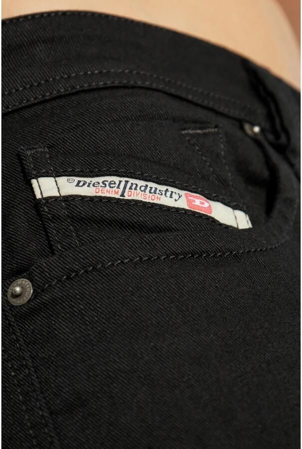 Diesel Klassieke Zwarte Straight-Cut Jeans Black Heren