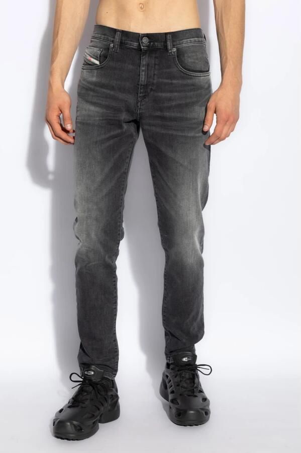 Diesel Zwarte Katoenen Denim Jeans Regular Fit Black Heren - Foto 4