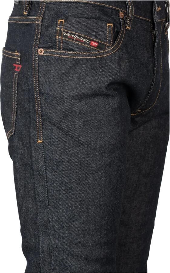 Diesel Donkerblauwe Denim Jeans met Logopatch Blue Heren - Foto 8