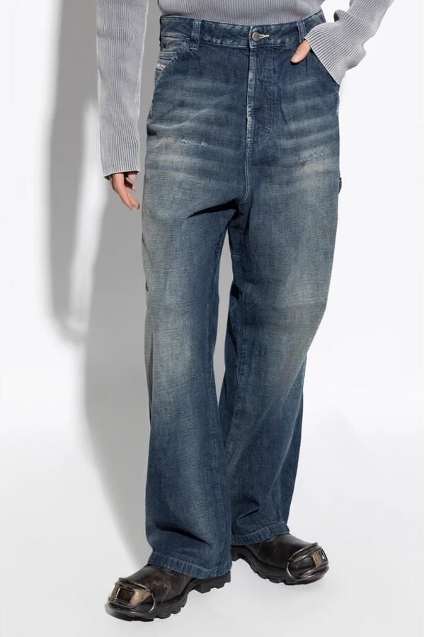 Diesel Klassieke Denim Jeans voor Dagelijks Gebruik Blue Heren - Foto 3