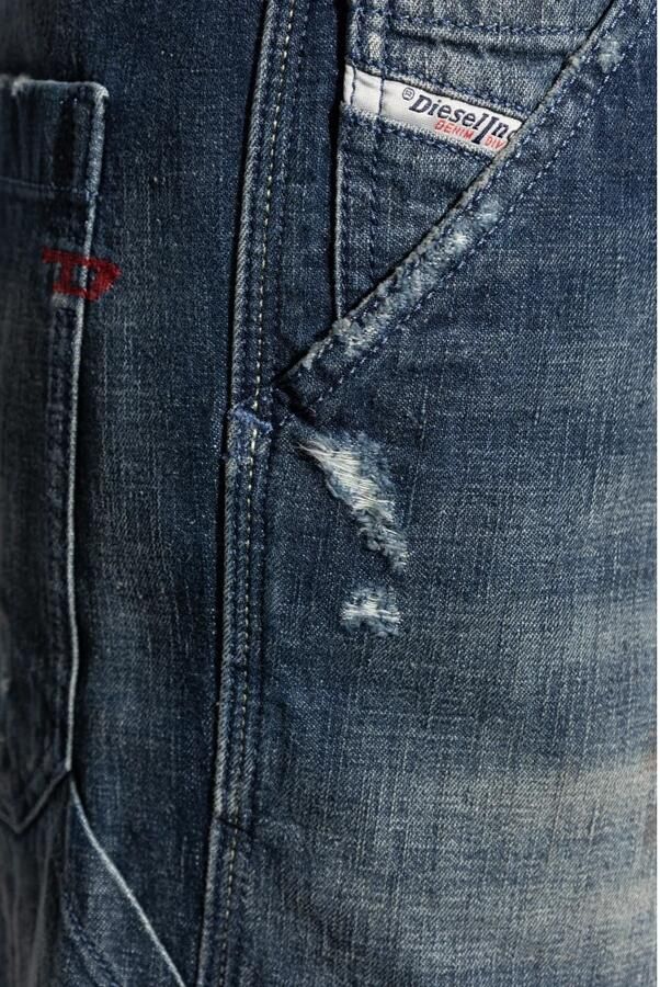 Diesel Klassieke Denim Jeans voor Dagelijks Gebruik Blue Heren