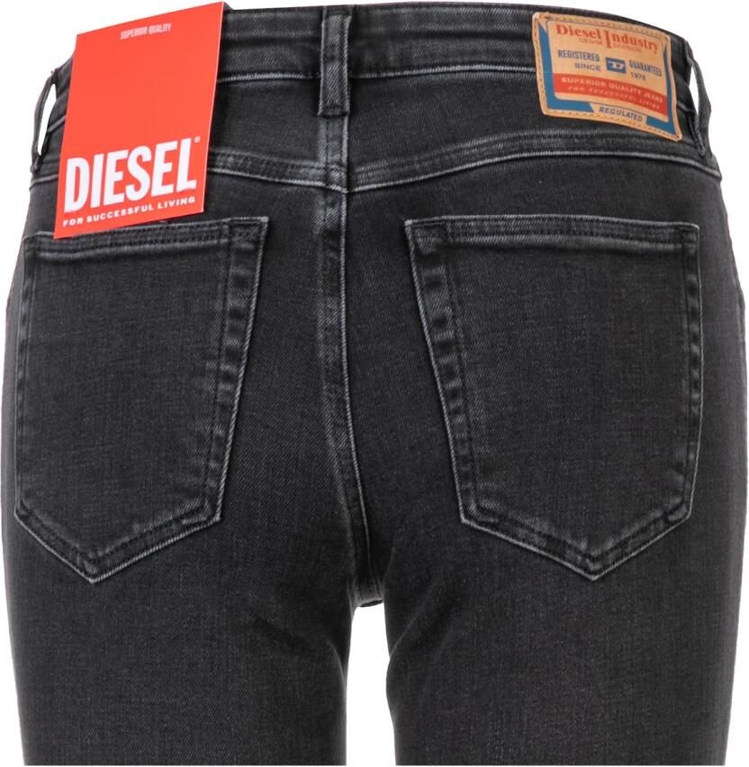 Diesel Klassieke Skinny Jeans 2015 Babhila Black Dames - Foto 2