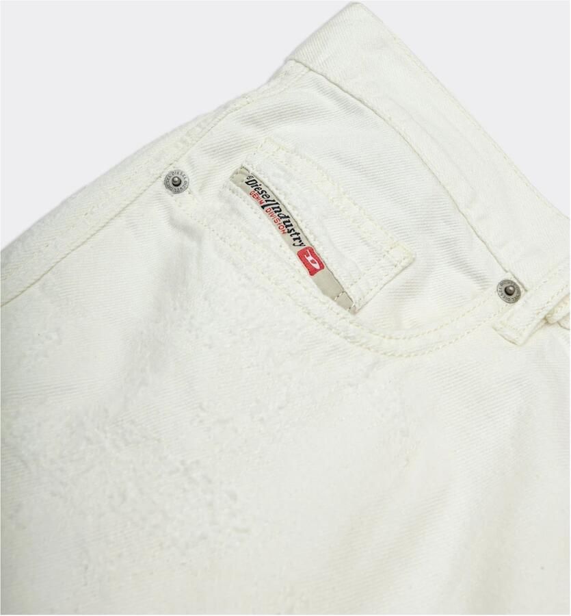Diesel Klassieke Straight Jeans 2020 Bianco Beige Heren