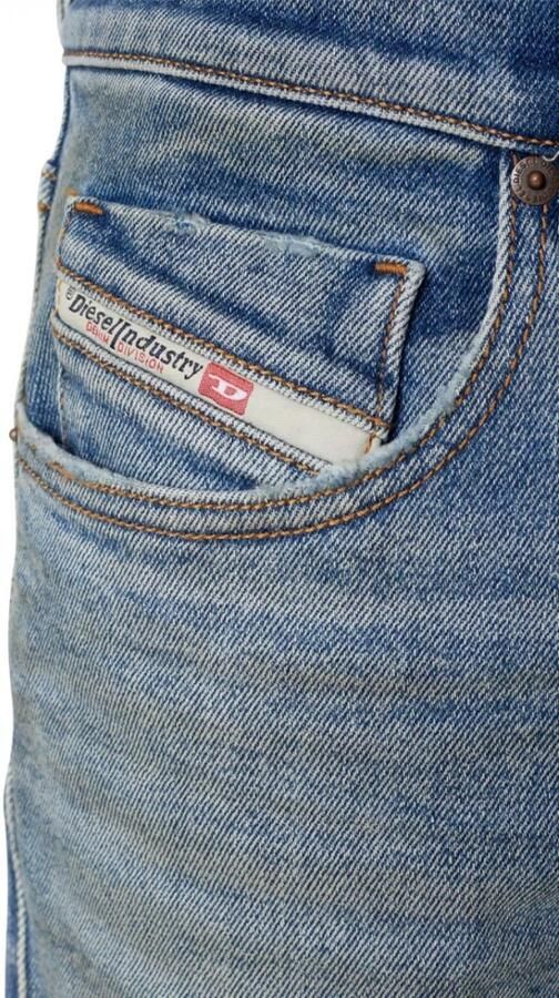 Diesel jeans D-strukt lichtblauw effen denim katoen - Foto 2