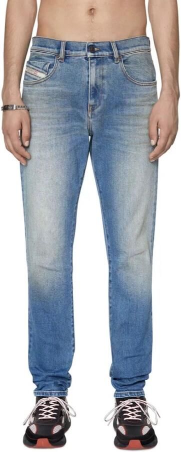 Diesel jeans D-strukt lichtblauw effen denim katoen - Foto 4