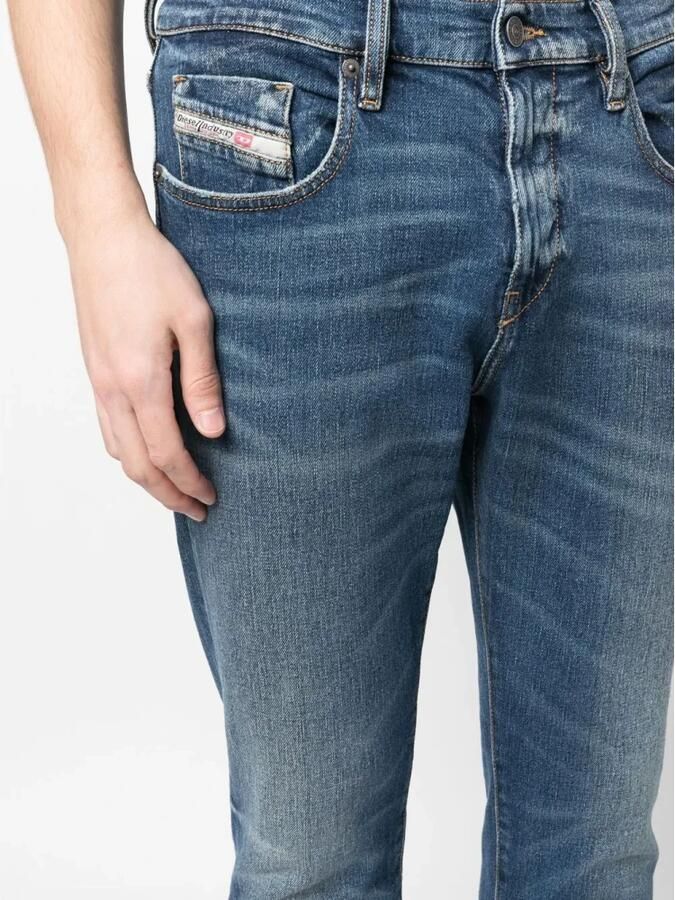 Diesel Blauwe Slim-Fit Jeans voor Heren Blauw Heren - Foto 3