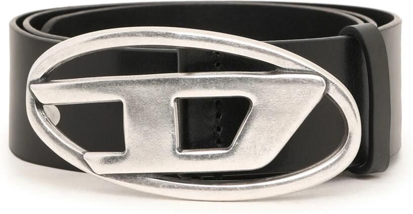 Diesel Zwarte Leren Riem Stijlvol Uniseks Accessoire Black Unisex - Foto 4