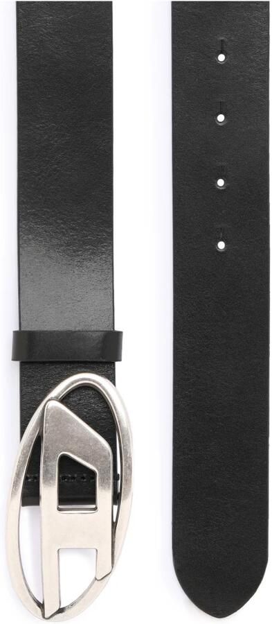 Diesel Zwarte Leren Riem Stijlvol Uniseks Accessoire Black Unisex - Foto 3