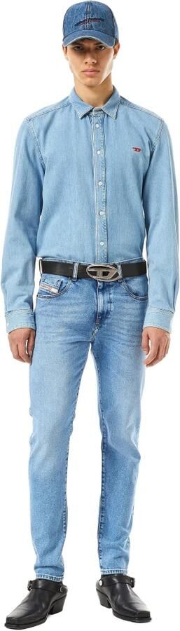 Diesel Zwarte Leren Riem Stijlvol Uniseks Accessoire Black Unisex - Foto 5