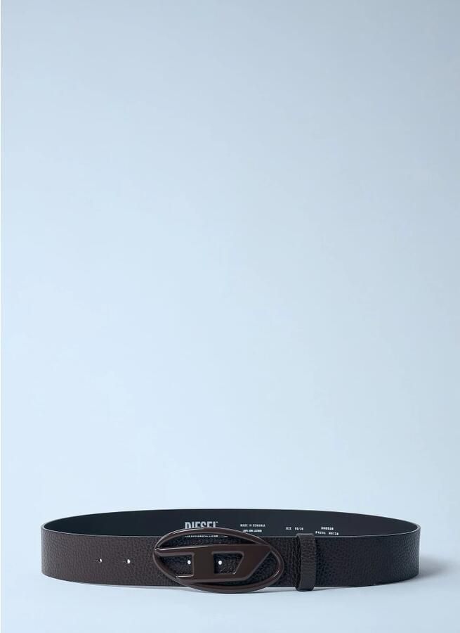Diesel Ovale D-Logo Donkerbruine Riem Brown Dames - Foto 2