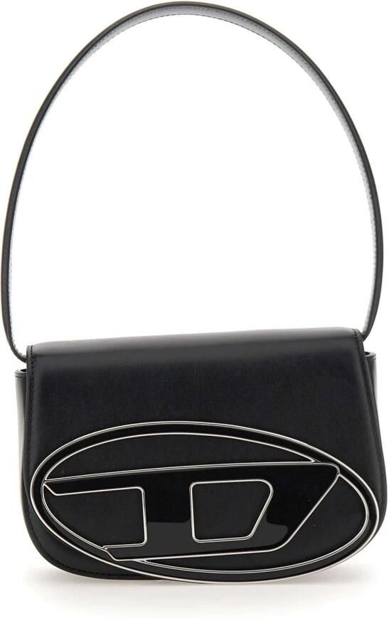 Diesel Zwarte Crossbody Tas Elegant Metalen Logo Black Dames - Foto 8
