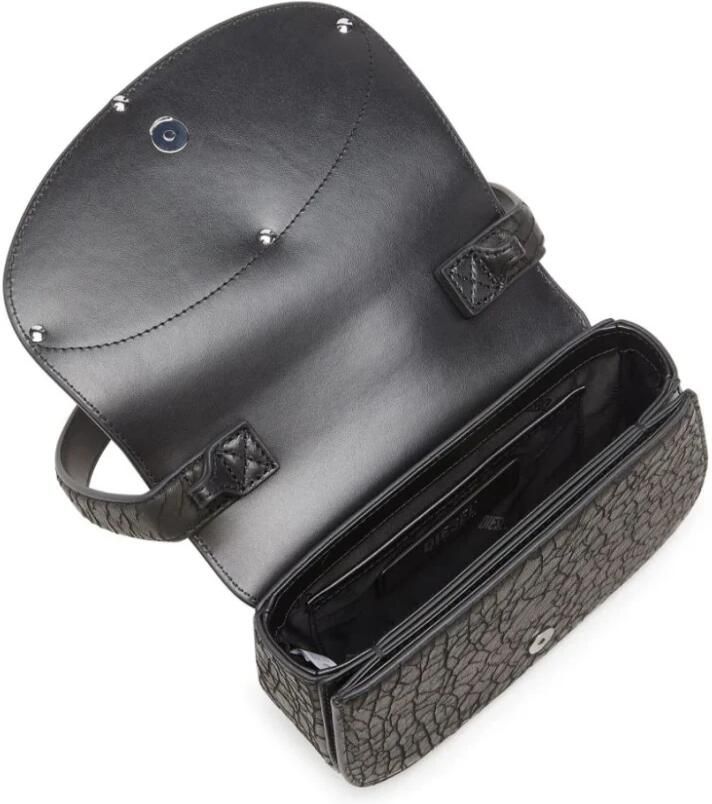 Diesel Hobo bags 1Dr Shoulder Bag Leather Black in zwart - Foto 4