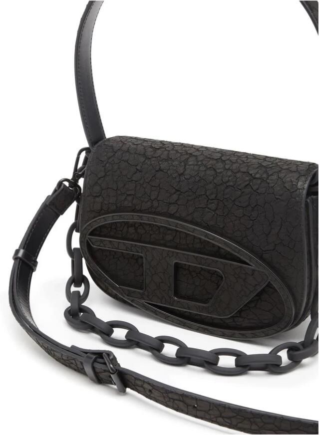 Diesel Hobo bags 1Dr Shoulder Bag Leather Black in zwart - Foto 5