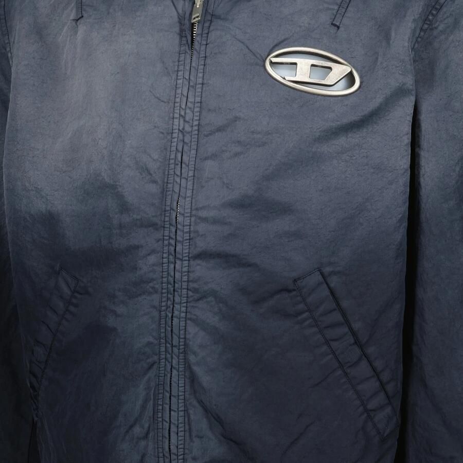 Diesel Zwarte Bomberjack met Gouden Accenten Black Heren