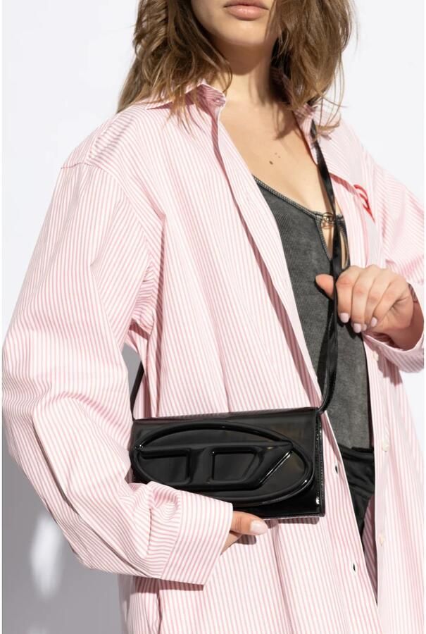 Diesel Crossbody bags Dames Wallet Strap Zwart in zwart - Foto 7