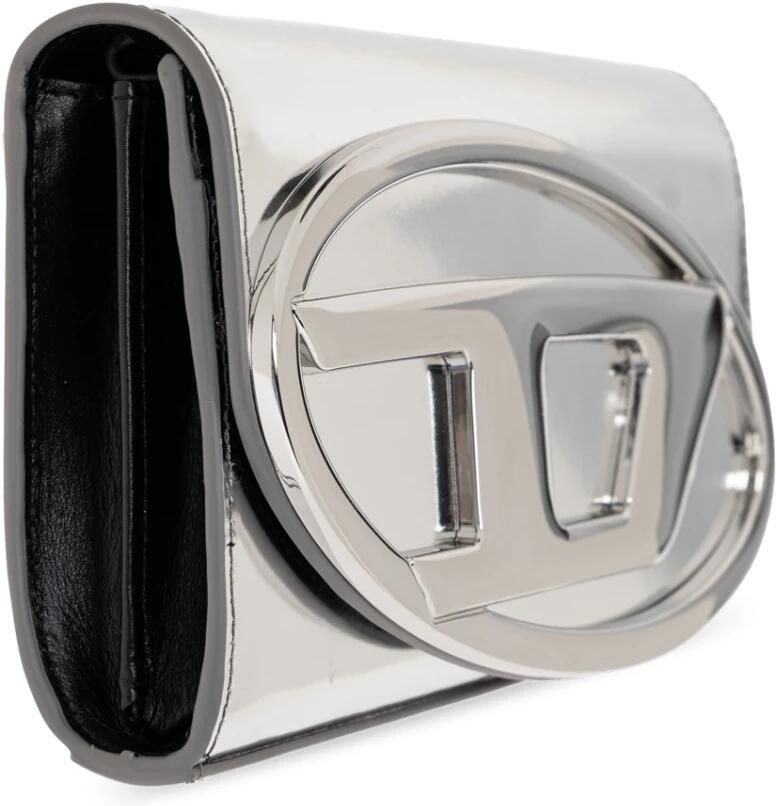 Diesel Hobo bags Silver Handbag With Prominent Logo And Detachable in zilver - Foto 4