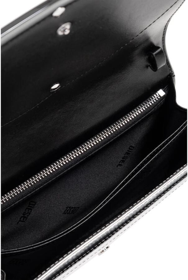 Diesel Hobo bags Silver Handbag With Prominent Logo And Detachable in zilver - Foto 7