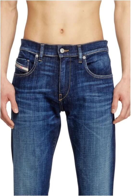 Diesel Blauwe Denim Jeans 5-Pocket Stijl Blue Heren - Foto 10