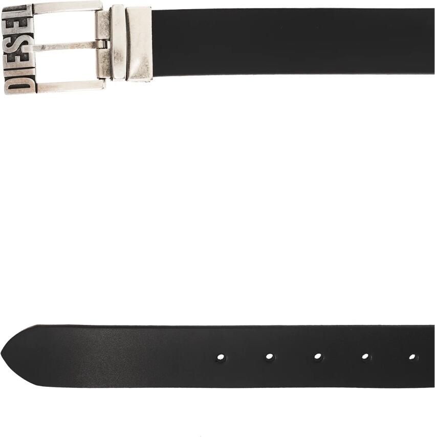 Diesel Omkeerbare Leren Riem voor Heren Black Heren