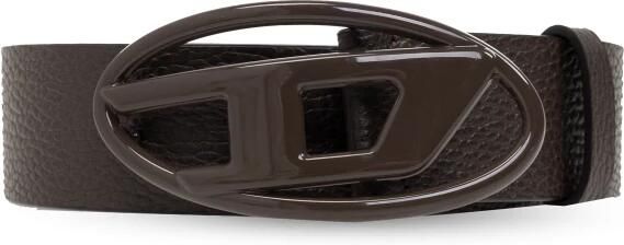 Diesel Ovale D-Logo Donkerbruine Riem Brown Dames - Foto 9