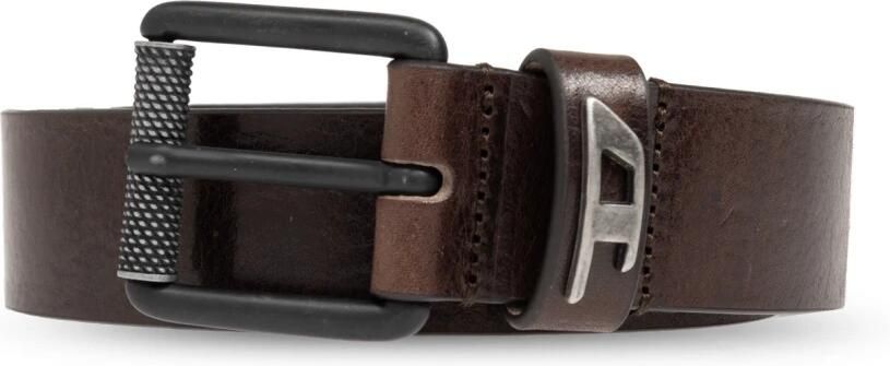 Diesel Riem met B-Dave II logo Brown Heren - Foto 3