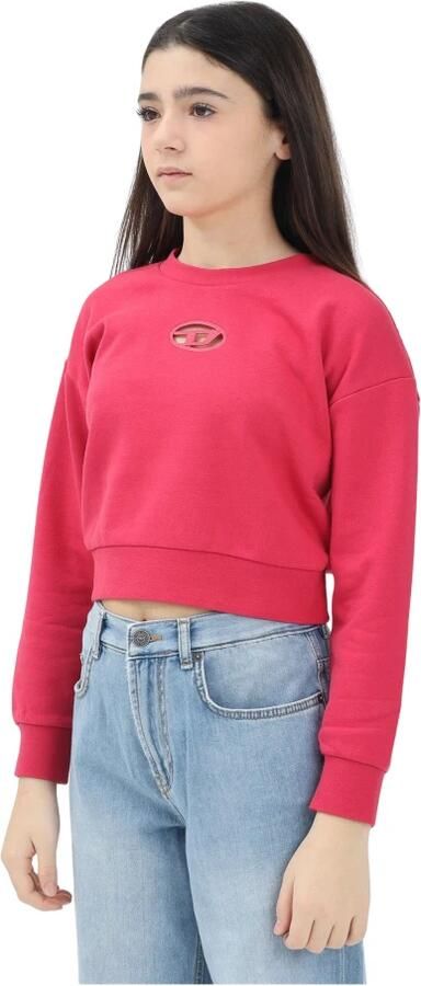 Diesel Rode Aardbei Biologisch Katoenen Trui Red Dames - Foto 4