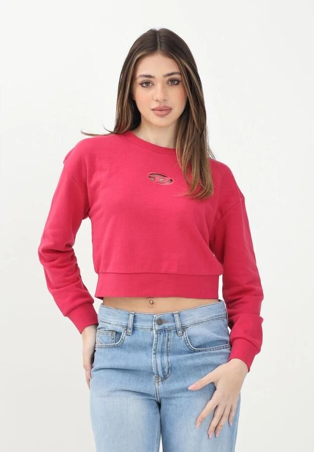 Diesel Rode Aardbei Biologisch Katoenen Trui Red Dames