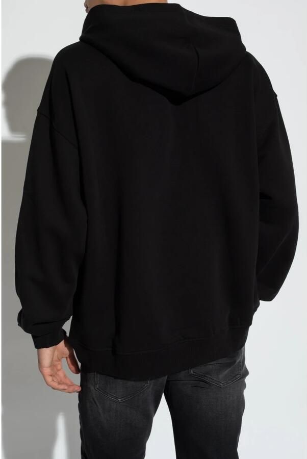 Diesel Oversized hoodie with logo patch Black Heren - Foto 2
