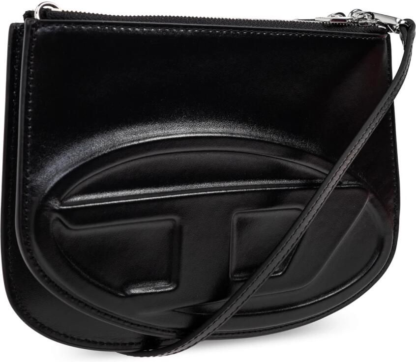 Diesel Hobo bags 1Dr Twin Shoulder Bag Leather Black in zwart - Foto 4