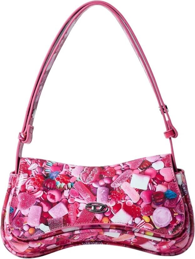 Diesel Play Pink Handtas met Grafische Print Pink Dames - Foto 17