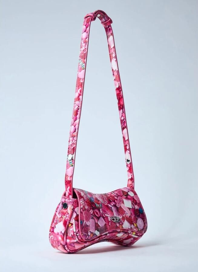 Diesel Play Pink Handtas met Grafische Print Pink Dames - Foto 11