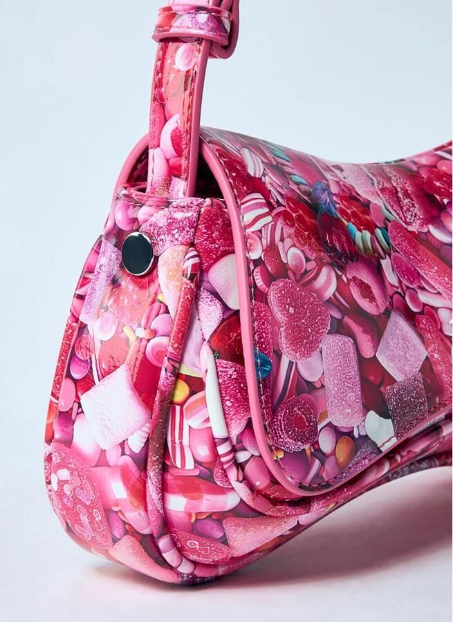 Diesel Play Pink Handtas met Grafische Print Pink Dames - Foto 9