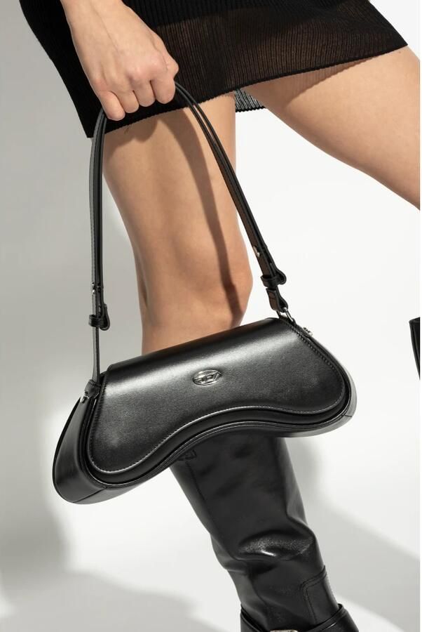 Diesel Hobo bags Play Shoulder Bag Leather Black in zwart - Foto 5