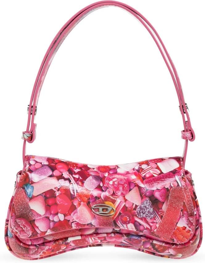 Diesel Play Pink Handtas met Grafische Print Pink Dames - Foto 13