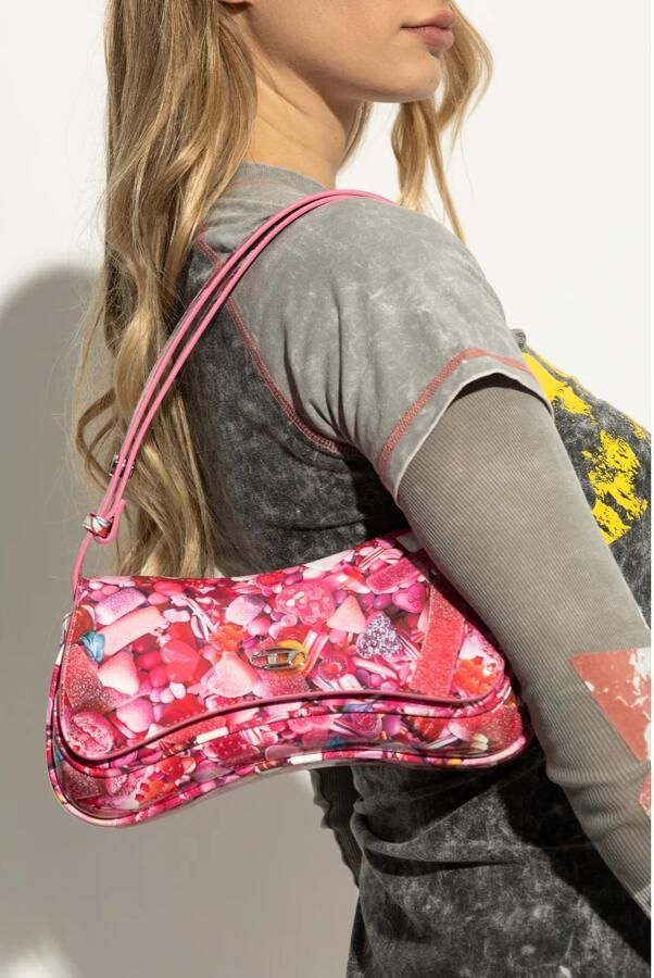 Diesel Play Pink Handtas met Grafische Print Pink Dames - Foto 16