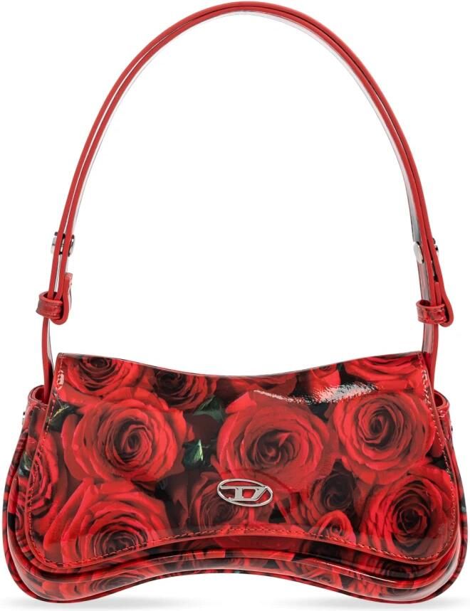 Diesel Clutches Floral Print Clutch Bag With Magnetic Closure in rood - Foto 2