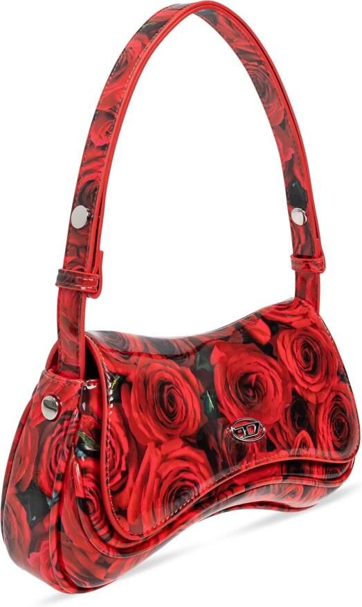 Diesel Clutches Floral Print Clutch Bag With Magnetic Closure in rood - Foto 9
