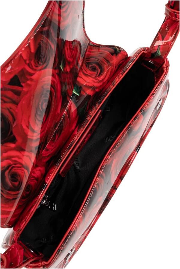 Diesel Clutches Floral Print Clutch Bag With Magnetic Closure in rood - Foto 8