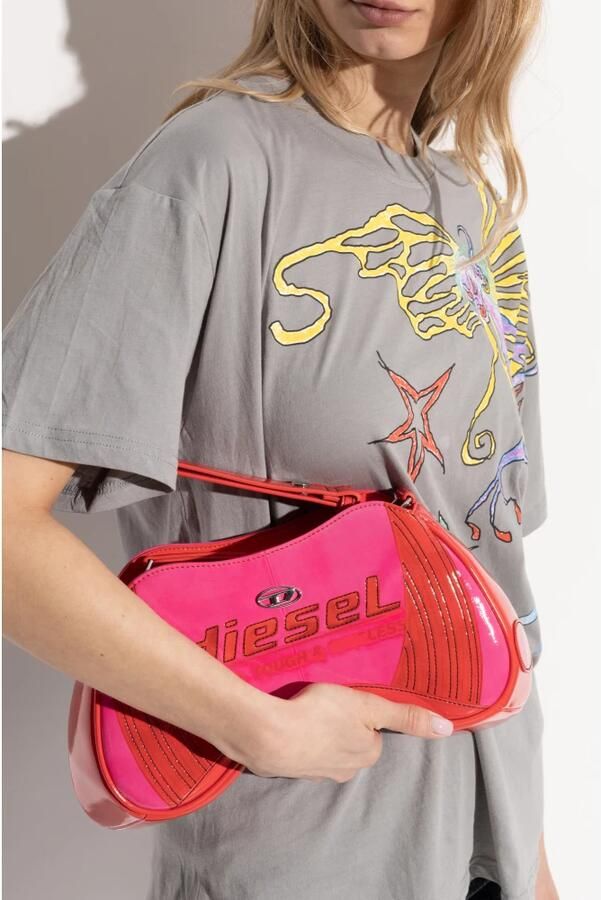 Diesel Play Schoudertas Rood Cyclaam Red Dames - Foto 3