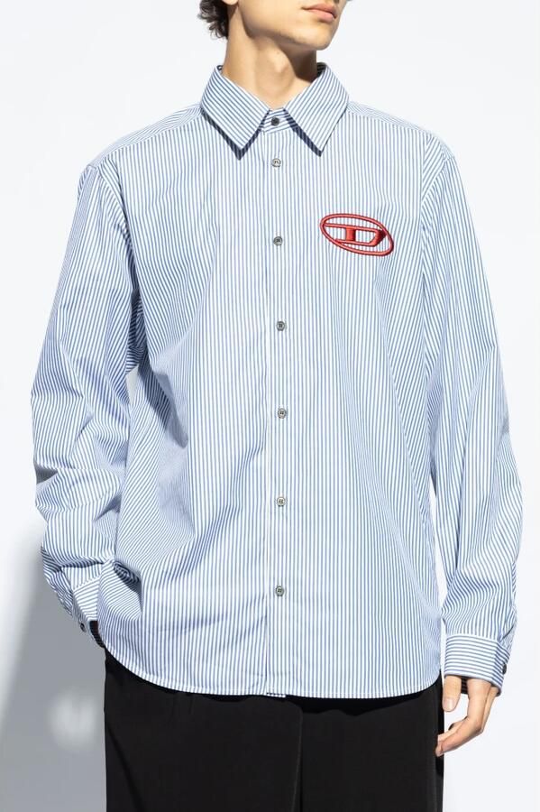 Diesel Shirt `S-Simply-E` Blue Heren - Foto 4