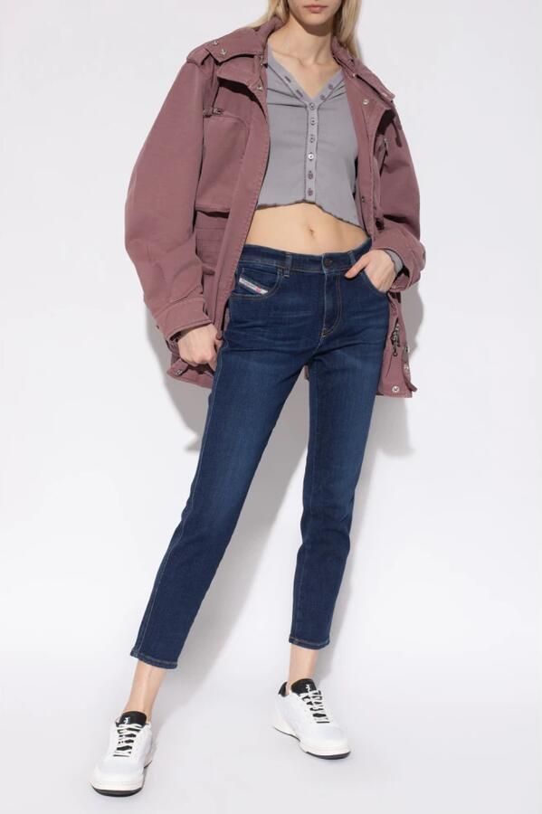 Diesel 2018 Slandy-matala 09c19 Super Skinny Fit Jeans Blauw Dames - Foto 4