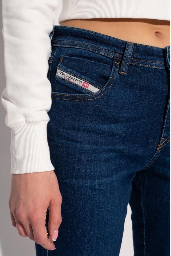 Diesel 2018 Slandy-matala 09c19 Super Skinny Fit Jeans Blauw Dames - Foto 3