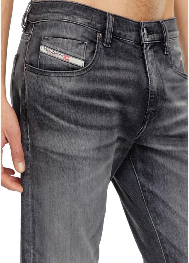 Diesel Zwarte Katoenen Denim Jeans Regular Fit Black Heren