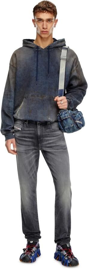 Diesel Zwarte Katoenen Denim Jeans Regular Fit Black Heren - Foto 9