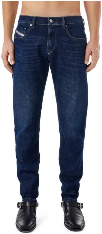 Diesel Donkerblauwe Stretch Denim Slim Fit Jeans Blauw Heren - Foto 9