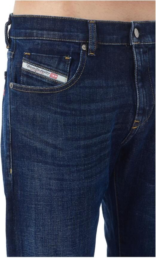 Diesel Donkerblauwe Stretch Denim Slim Fit Jeans Blauw Heren - Foto 4