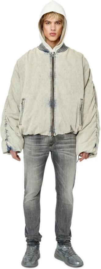 Diesel Stijlvolle Straight Jeans 1979 Sleenker 09E71 Grijs Heren - Foto 15