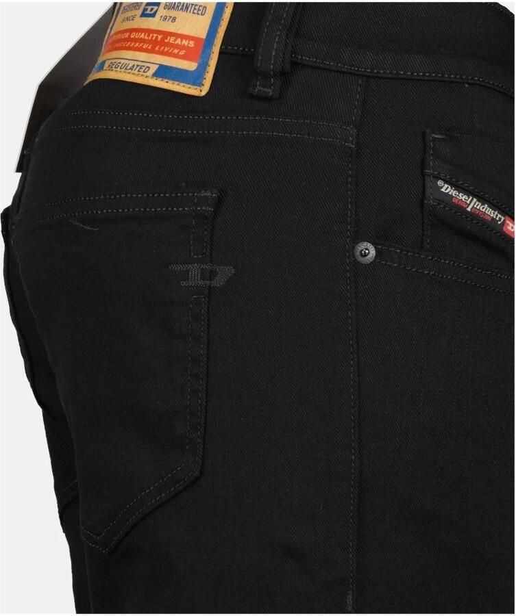 Diesel Casual Straight Zwart Katoen Jeans Black Heren